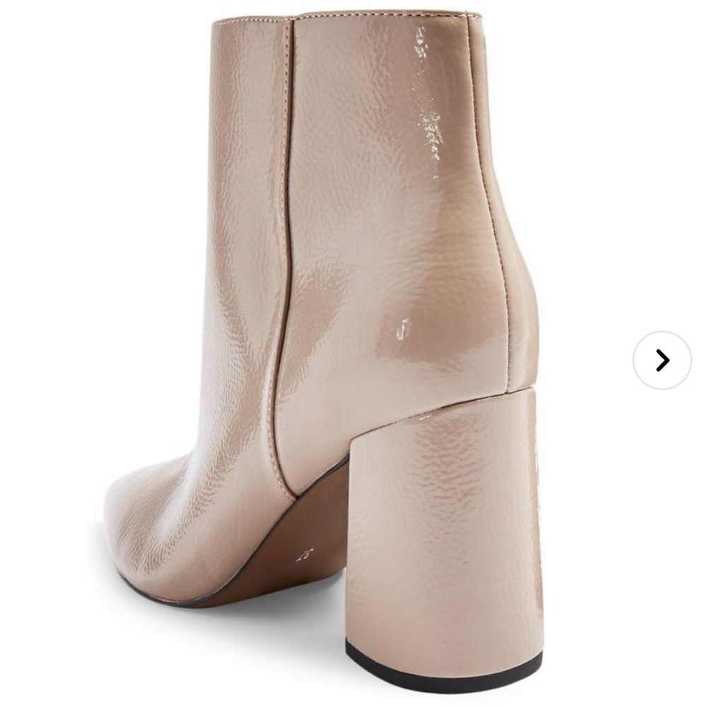 NEW!Topshop Nude Hackney Pointed Toe Booties Size 42 - Picture 3 of 8